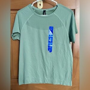 Mondetta Sage Green Short Sleeve Athletic Tee